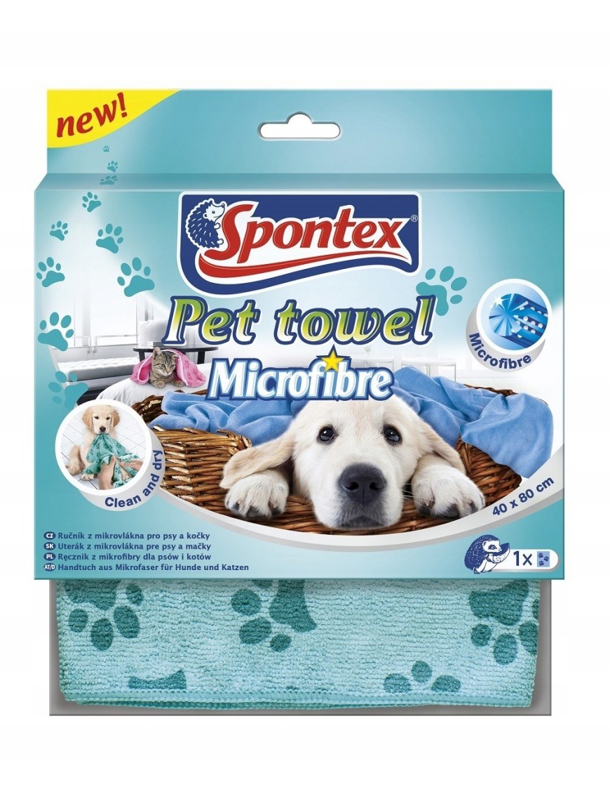 Spontex Pet Towel 40 x 80 cm ręcznik dla zwierząt