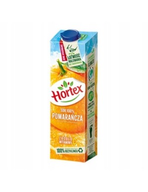 Hortex Pomarańcza sok 100% karton 1L