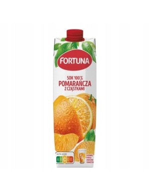 Fortuna Sok 100% pomarańcza z cząstkami 1 l
