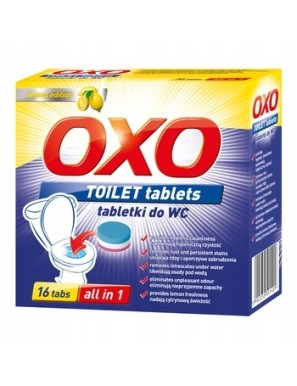 OXO tabletki do czyszczenia toalet lemon 25g x 16