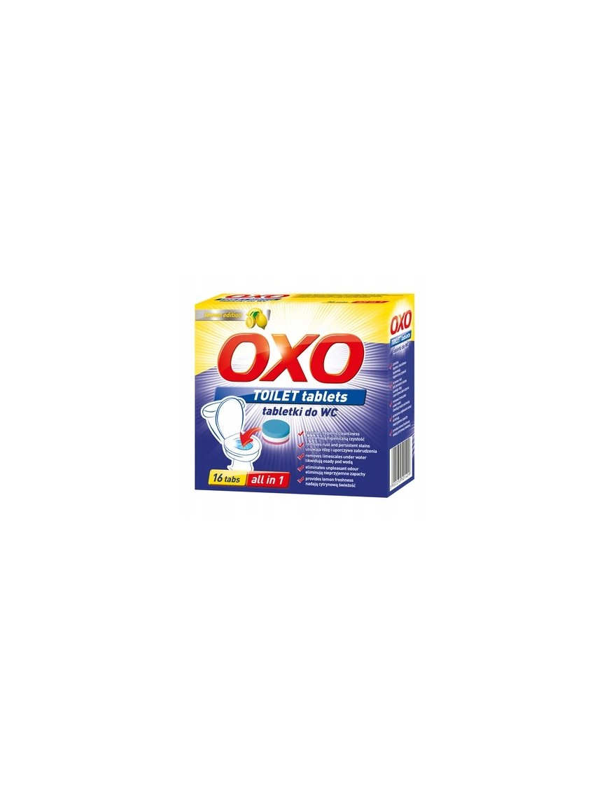 OXO tabletki do czyszczenia toalet lemon 25g x 16