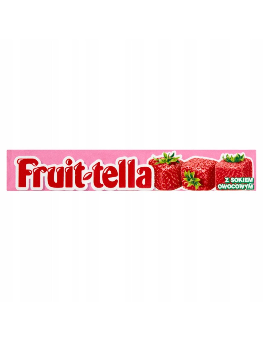 Fruittella Cukierki do żucia truskawkowe 41 g