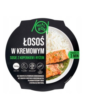 Meal Box Łosoś w sosie z koperkiem i ryżem 360 g