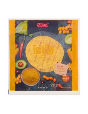 Sandra Tortilla pszenna smak curry 240 g (4 x 60g)