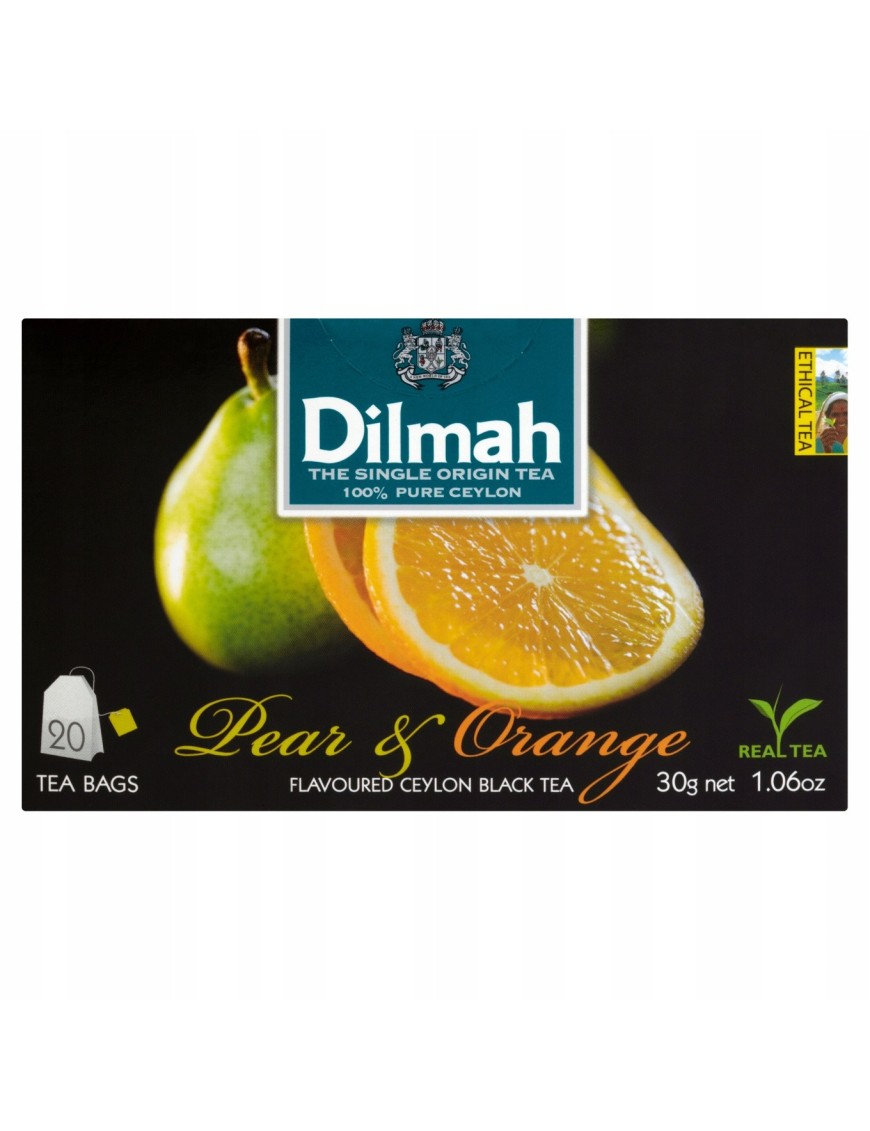 Dilmah Pear i Orange EX20 z Etykietą