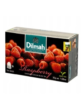 Dilmah Raspberry Cejlońska czarna herbata 30g 20T