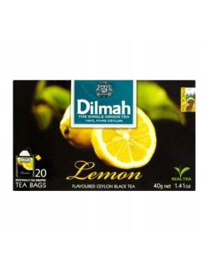 Dilmah Cejlońska herbata z aromatem cytryny 40g 20