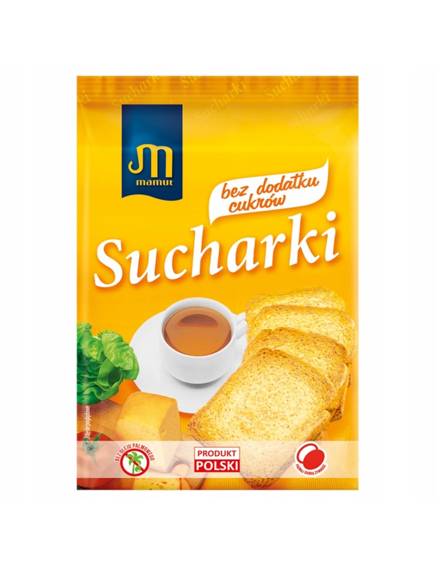 Mamut Sucharki bez dodatku cukrów 225 g