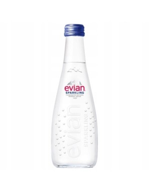 EVIAN naturalna woda mineralna gaz szkło 330ml