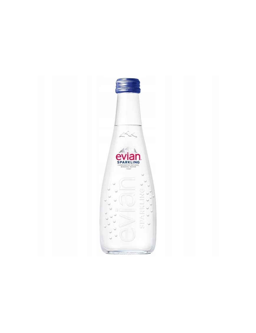 EVIAN naturalna woda mineralna gaz szkło 330ml