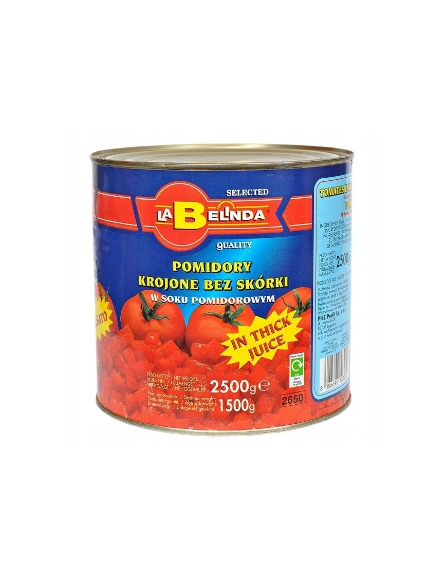 La Belinda Pomidory krojone bez skórki 2500 g