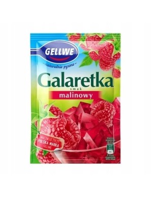 Gellwe Galaretka smak malinowy 72g
