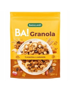 BA! Granola 5 orzechów z czekoladą 300g Bakalland