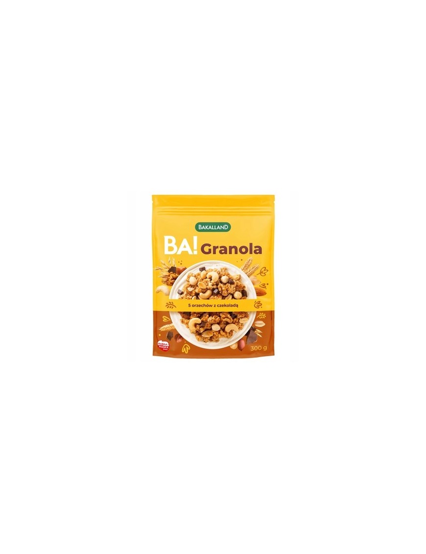 BA! Granola 5 orzechów z czekoladą 300g Bakalland