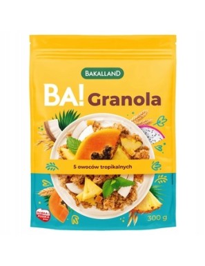 BA! Granola 5 owoców tropikalnych 300g Bakalland