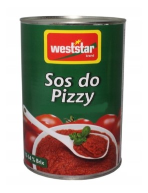 Sos do pizzy pomidorowy 12-14% 415kg Weststar