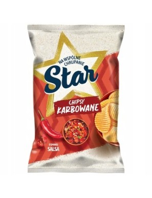 Star Chipsy karbowane o smaku salsa 120g