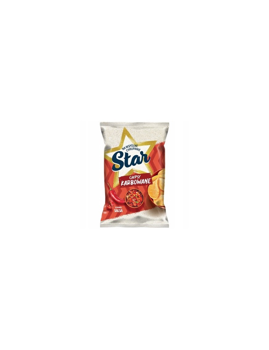 Star Chipsy karbowane o smaku salsa 120g
