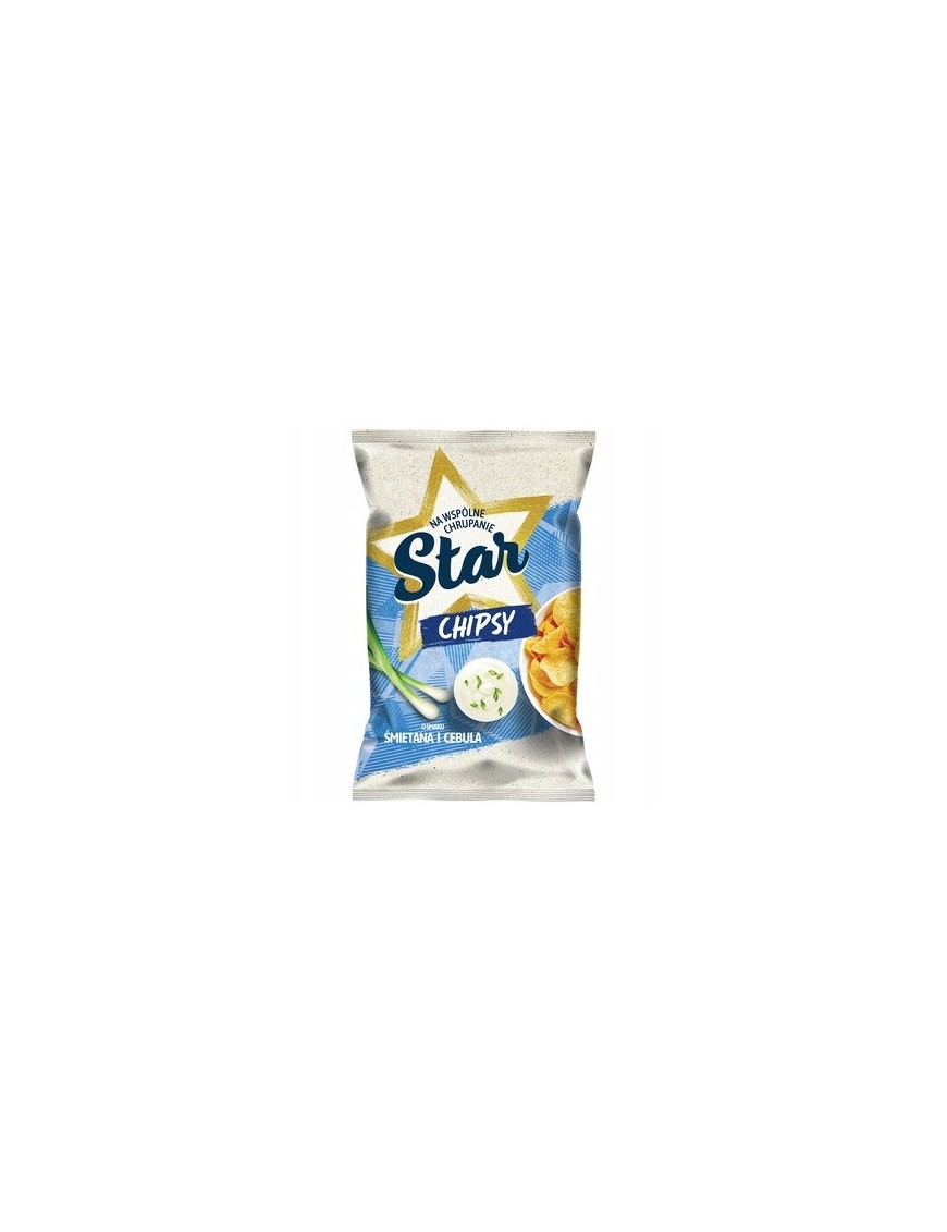 Star Chipsy o smaku śmietana i cebula 120g
