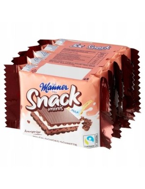 Wafel Manner Snack Minis mleczno-czekoladowy 5*25g