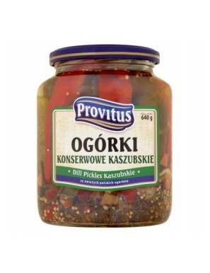 Provitus Ogórki konserwowe kaszubskie 640 g