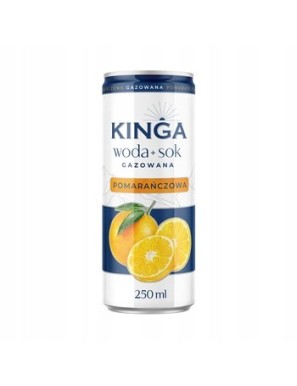 KINGA woda  sok gazowana pomarańczowa 250 ml