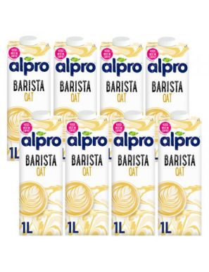 8x Alpro Barista Napój owsiany 1 l