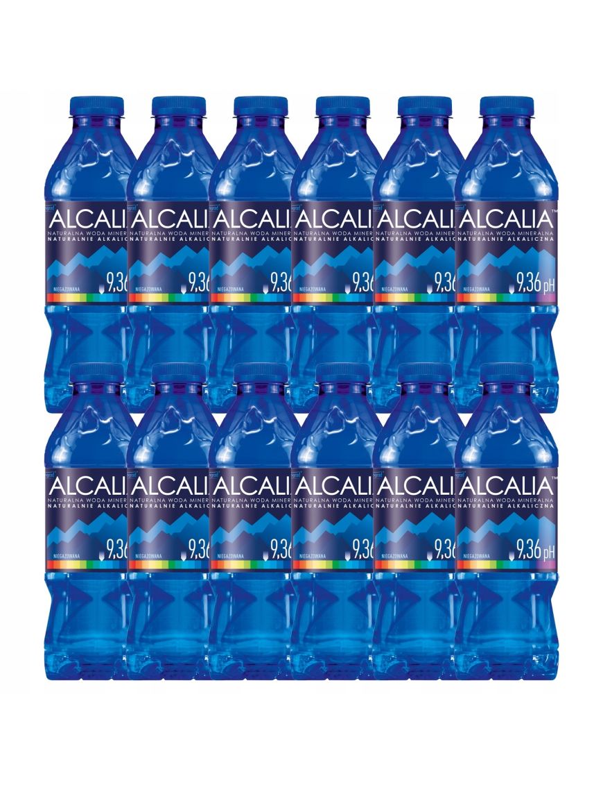 12x Velingrad Alcalia Naturalna woda mineralna naturalnie alkaiczna niegazowana 1 l