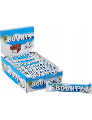 24x Bounty Baton z nadzieniem kokosowym oblany czekoladą 57 g (2 sztuki)
