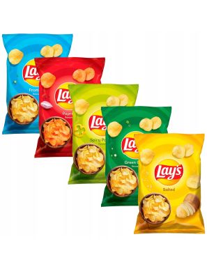 Lay's Lays Chipsy Mix Zestaw 5 smaków 5x 130g