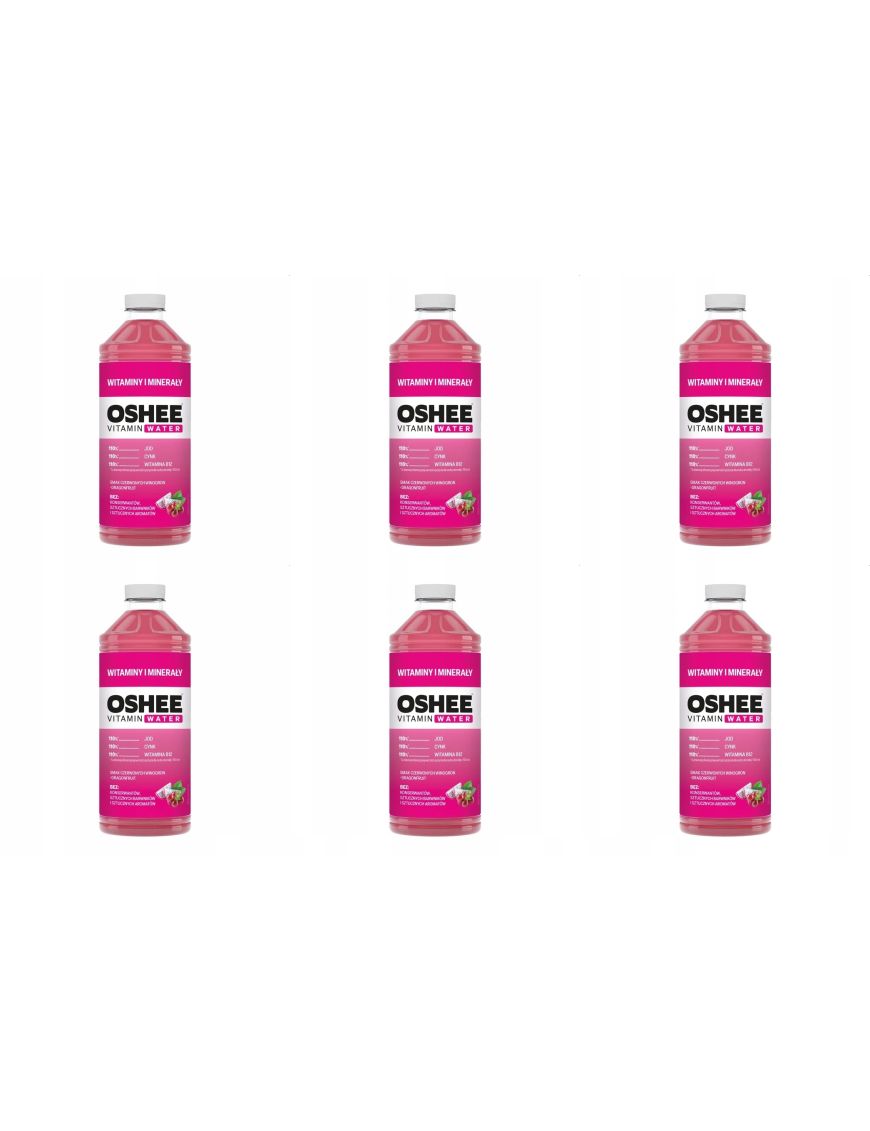 OSHEE Vitamin Water Witaminy i Minerały 6 x 1,1L