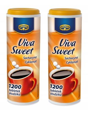 Krüger Viva Sweet Słodzik stołowy w tabletkach 2 x 72 g  (1200 sztuk)