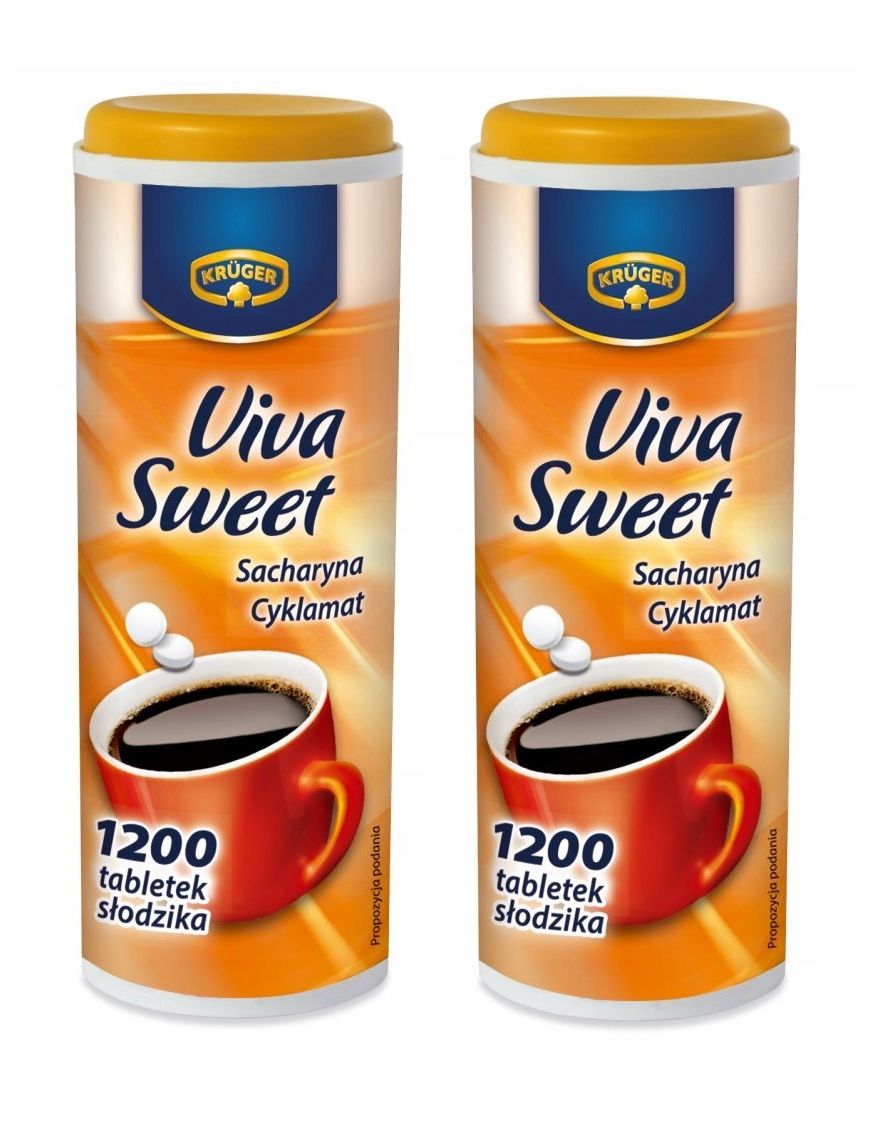 Krüger Viva Sweet Słodzik stołowy w tabletkach 2 x 72 g  (1200 sztuk)