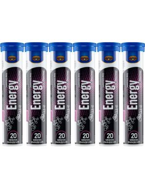 6 x Krüger Suplemen diety Energy smak owocowy 80 g (20 sztuk)