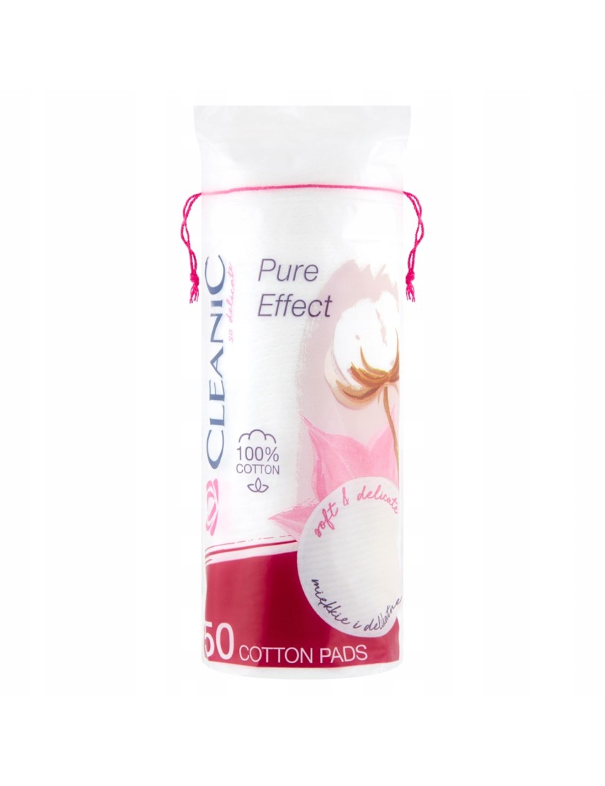 Cleanic Pure Effect Płatki kosmetyczne 50 sztuk