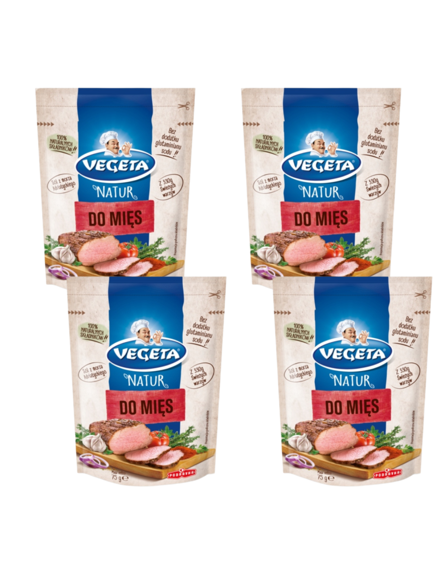 4 x Vegeta Natur Przyprawa do mięs 170 g