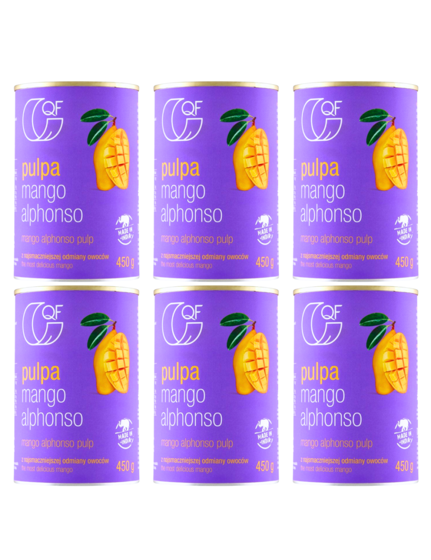 6 x Quality Food pulpa z mango 450g