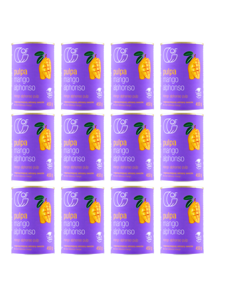 12 x Quality Food pulpa z mango 450g
