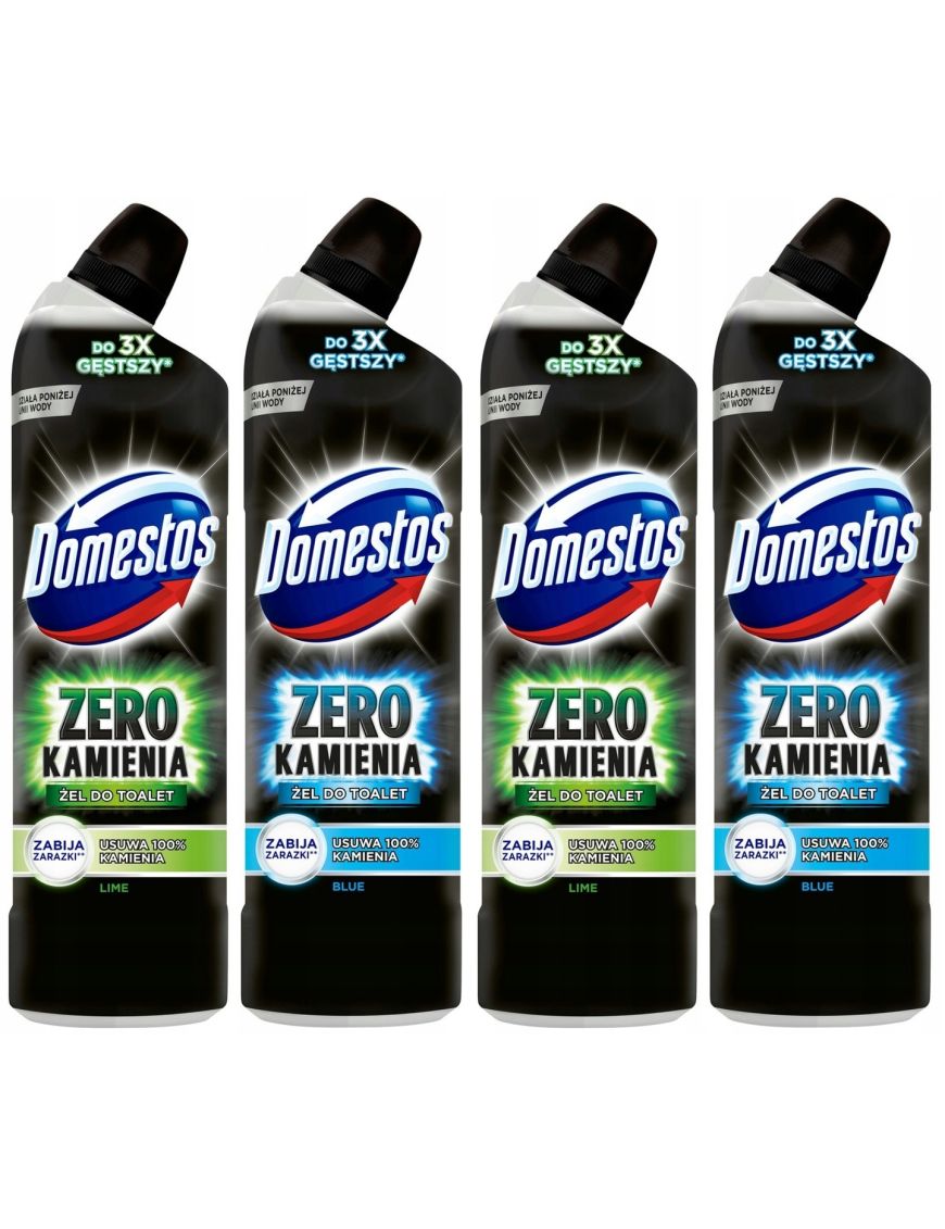 Domestos Zero Kamienia Ocean Lime płyn do WC 4 x 750ml