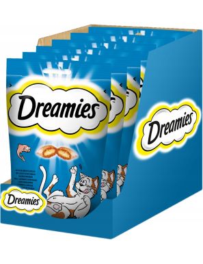 Dreamies Karma uzupełniająca z wybornym łososiem 6 x 60 g