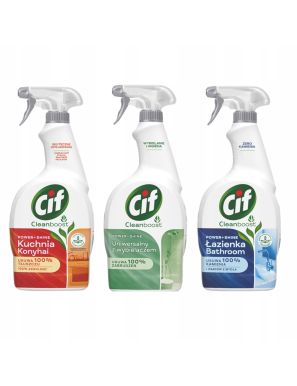 Cif Power Kuchnia Łazienka Wybielanie MIX 3x750ml