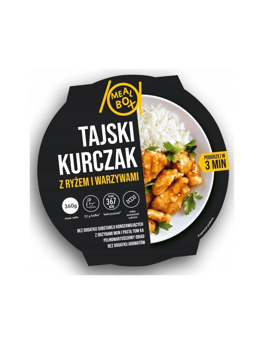 Meal Box Tajski kurczak z ryżem i warzywami 360 g