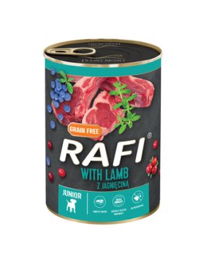 RAFI Junior z jagnięciną - karma dla psa 400 g
