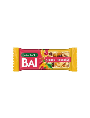 Bakalland Ba! żurawina & pomarańcza Baton 40 g