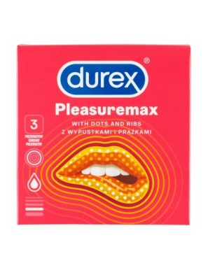 Durex Pleasuremax Prezerwatywy 3 sztuki
