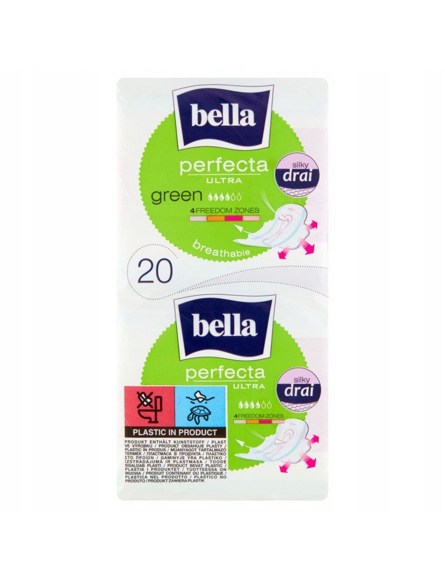 Bella Perfecta Ultra Green Silky Drai Podpaski 20s