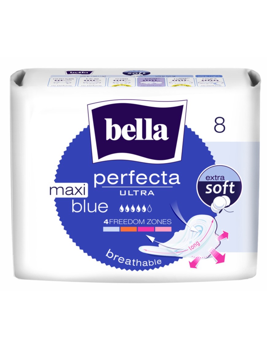 Bella Perfecta Ultra Maxi Blue Podpaski 8 sztuk