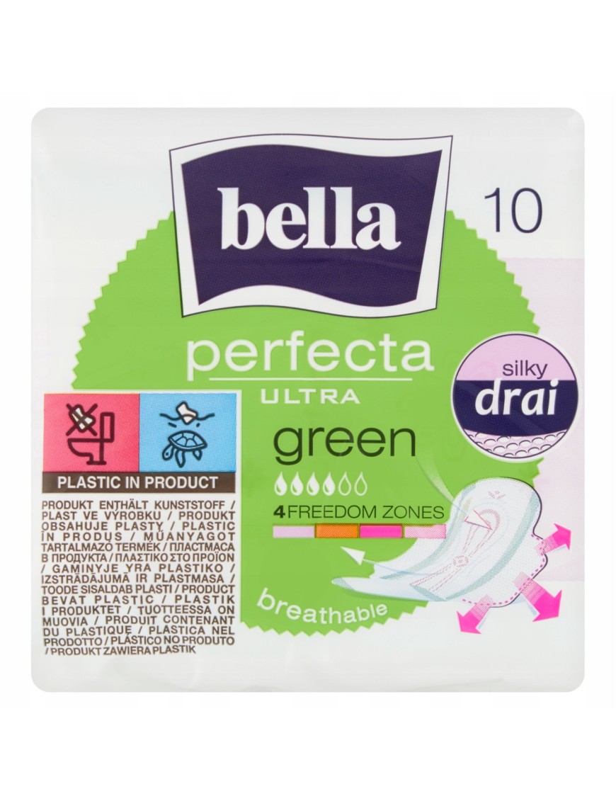 Bella Perfecta Ultra Green Silky Drai Podpaski 10s