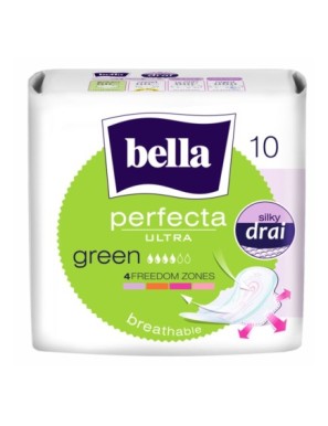 Bella Perfecta Ultra Green Silky Drai Podpaski 10s