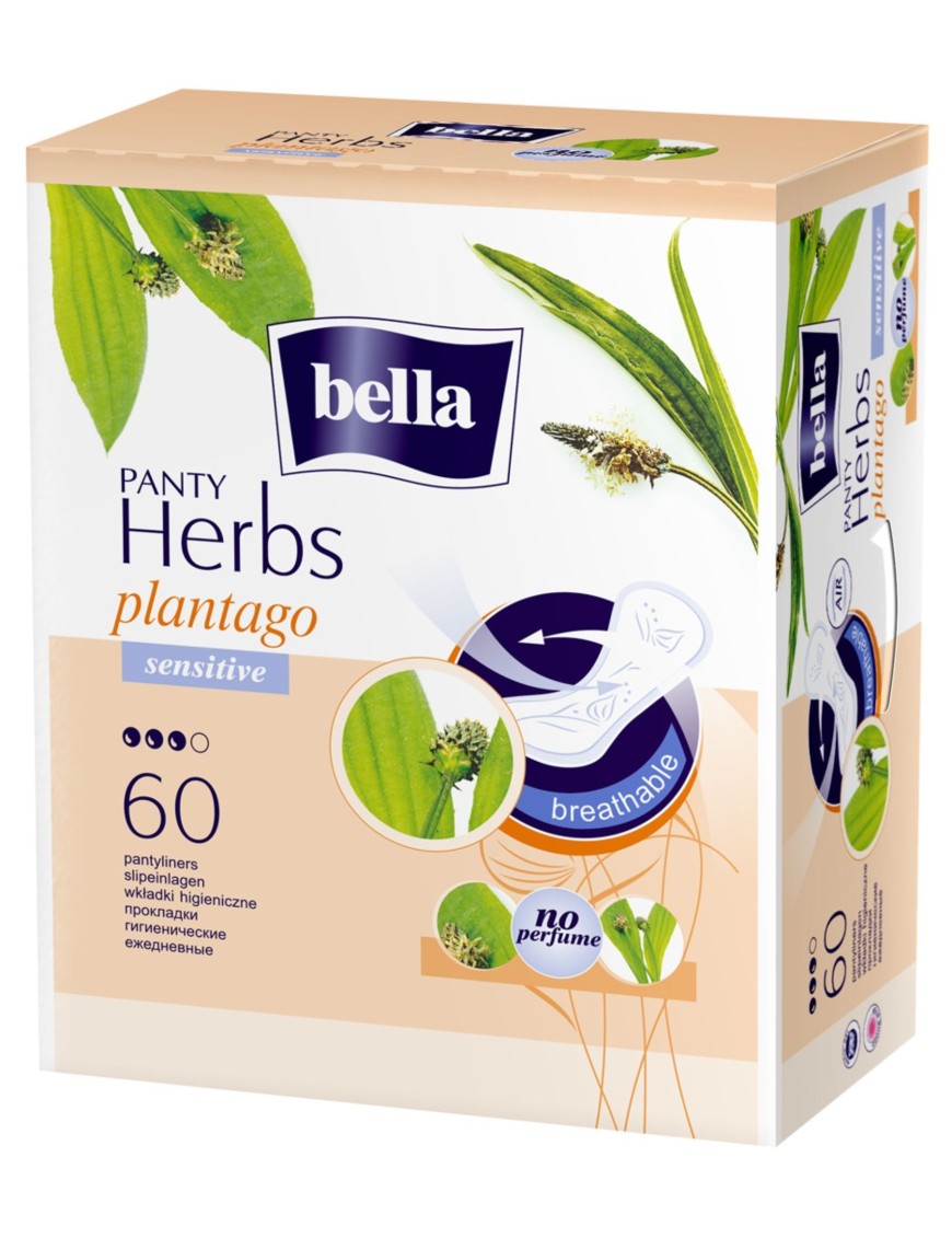 Bella Herbs Panty Plantago Normal Wkładki 60 sztuk